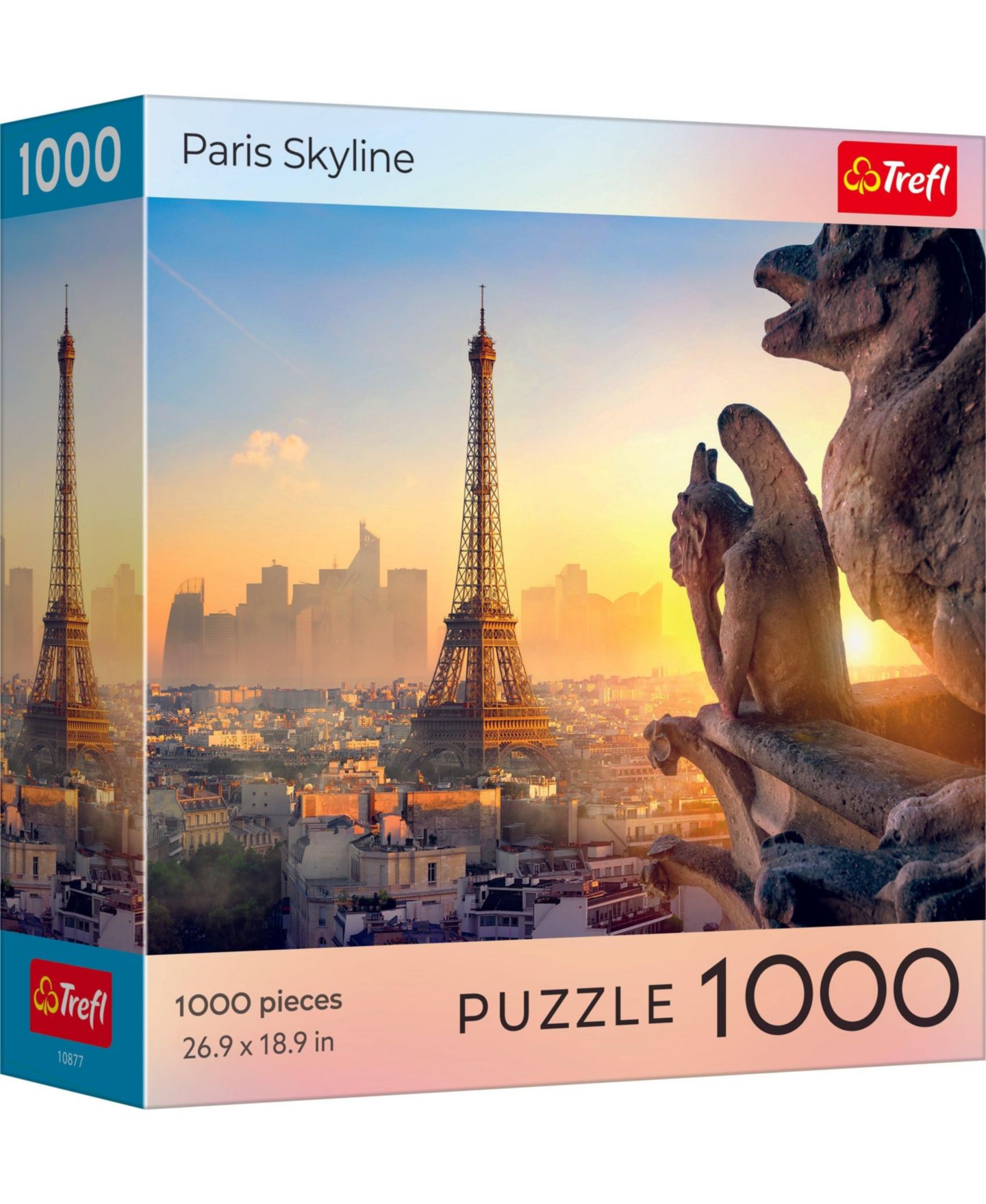 Детский пазл Trefl Sunset Paris Skyline 1000-Piece Puzzle, Ages 12+, цвет: Разноцветный — фото 1