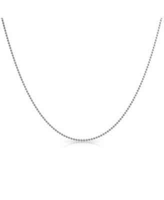 150 Gauge Strong .925 Sterling Silver Shot Bead Ball Chain Necklace 16 18 20 24 Inch Nickle-Free