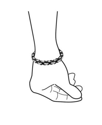 Biker Jewelry Two tone Byzantine Chain Mechanic Double Link Bracelet Black Silver Or Gold-Tone Stainless Steel Heavy Flexible