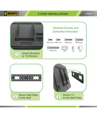 Tilt TV Wall Mount for TVs 42" - 84" Up to 165 lbs