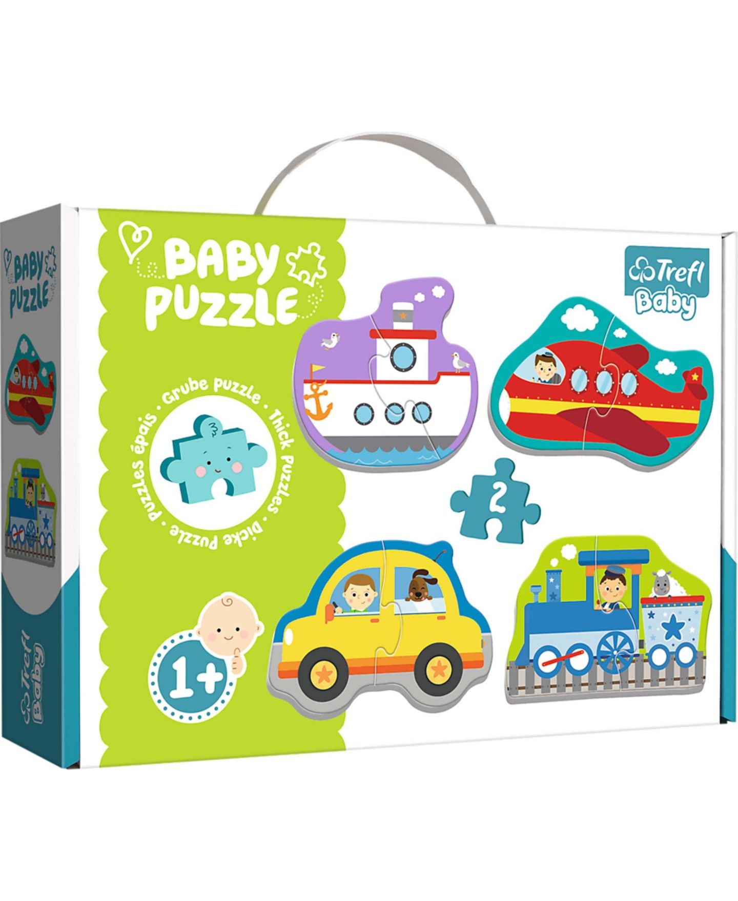 Детские игрушки Trefl Baby Classic Puzzle - Transport Vehicles, цвет: Разноцветный — фото 1