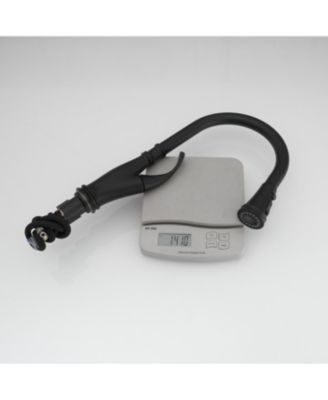 Single-Handle Pull-Down Sprayer 3 Spray High Arc Kitchen Faucet With Deck Plate in Matte Black