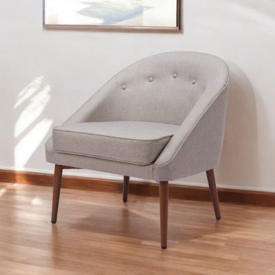 Fabric Tufted Barrel Chair – Cozy and Stylish Accent Seating