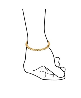 Urban Biker Jewelry Flat Miami Cuban Curb Link Bracelet 180 Gauge Plated Brass