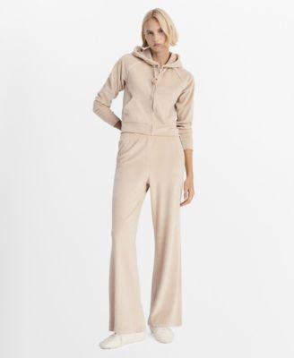 MANGO - Women's Velour Soft Touch Pants