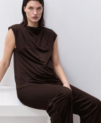 Women's Fine-Knit Wide Leg Trousers