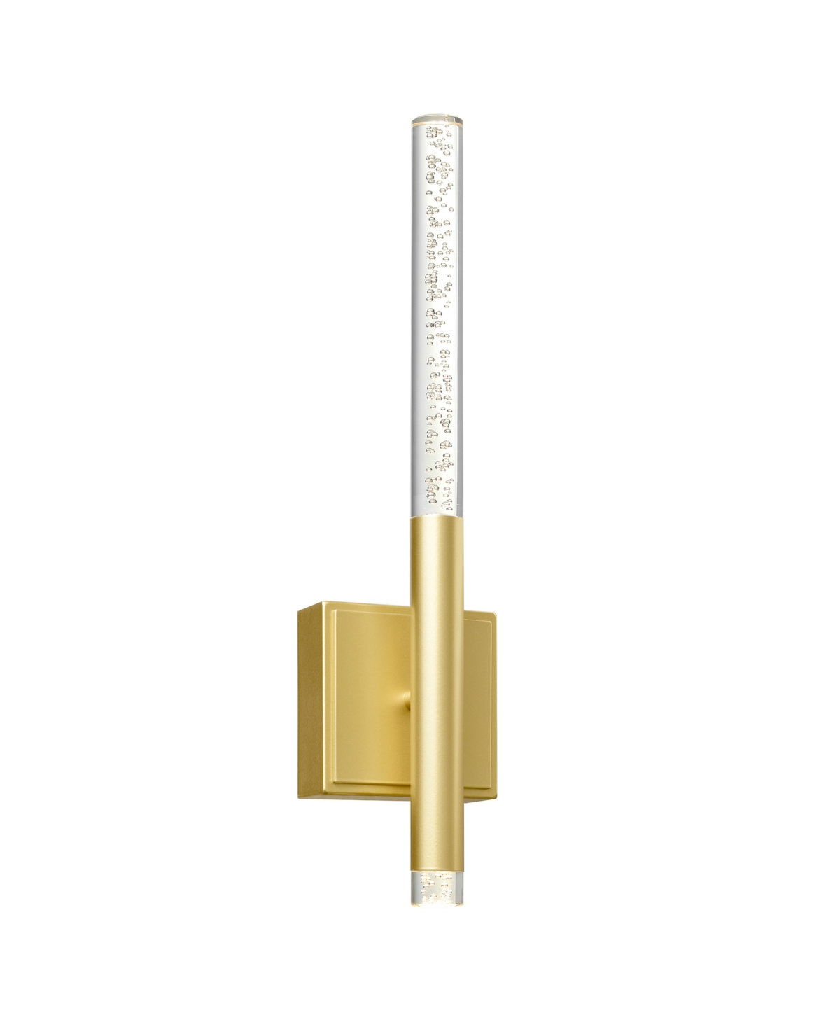 Cwi Lighting 4.3" Metal Dragonswatch Integrated Led Wall Light In Satin Gold
