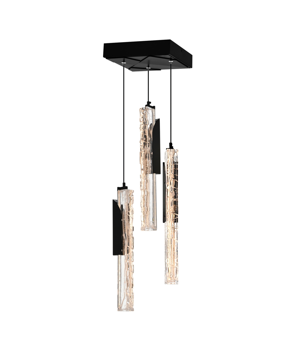 Cwi Lighting 18" Metal Valira Integrated Led Mini Pendant In Black