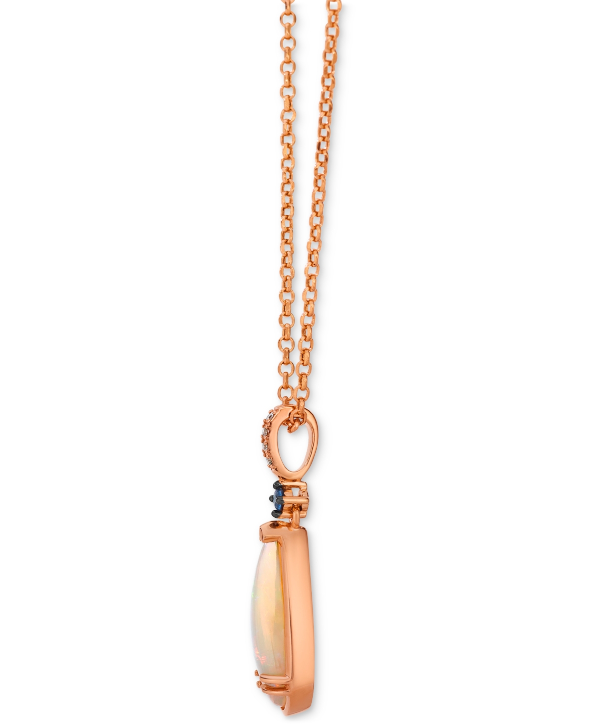 Le Vian Neopolitan Opal (1 Ct. T.w.), Blueberry Sapphire & Nude Diamond Pendant Necklace In 14k Rose Gold, 1 In Rose Gold