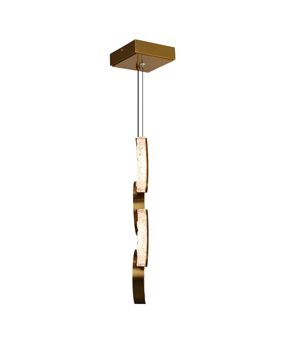 Shop Cwi Lighting 30" Metal Moon Integrated Led Mini Pendant