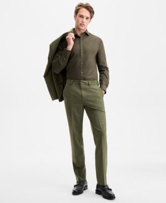 Hugo Boss - Men's Modern-Fit Solid Suit Pants