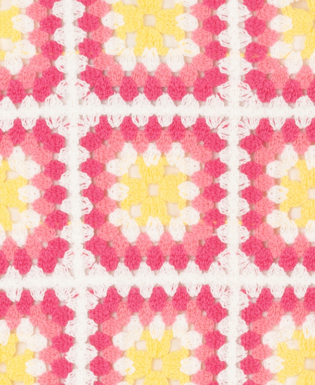 Rare Editions Baby Girls 2-piece Granny Square Crochet And Short Set In Pink