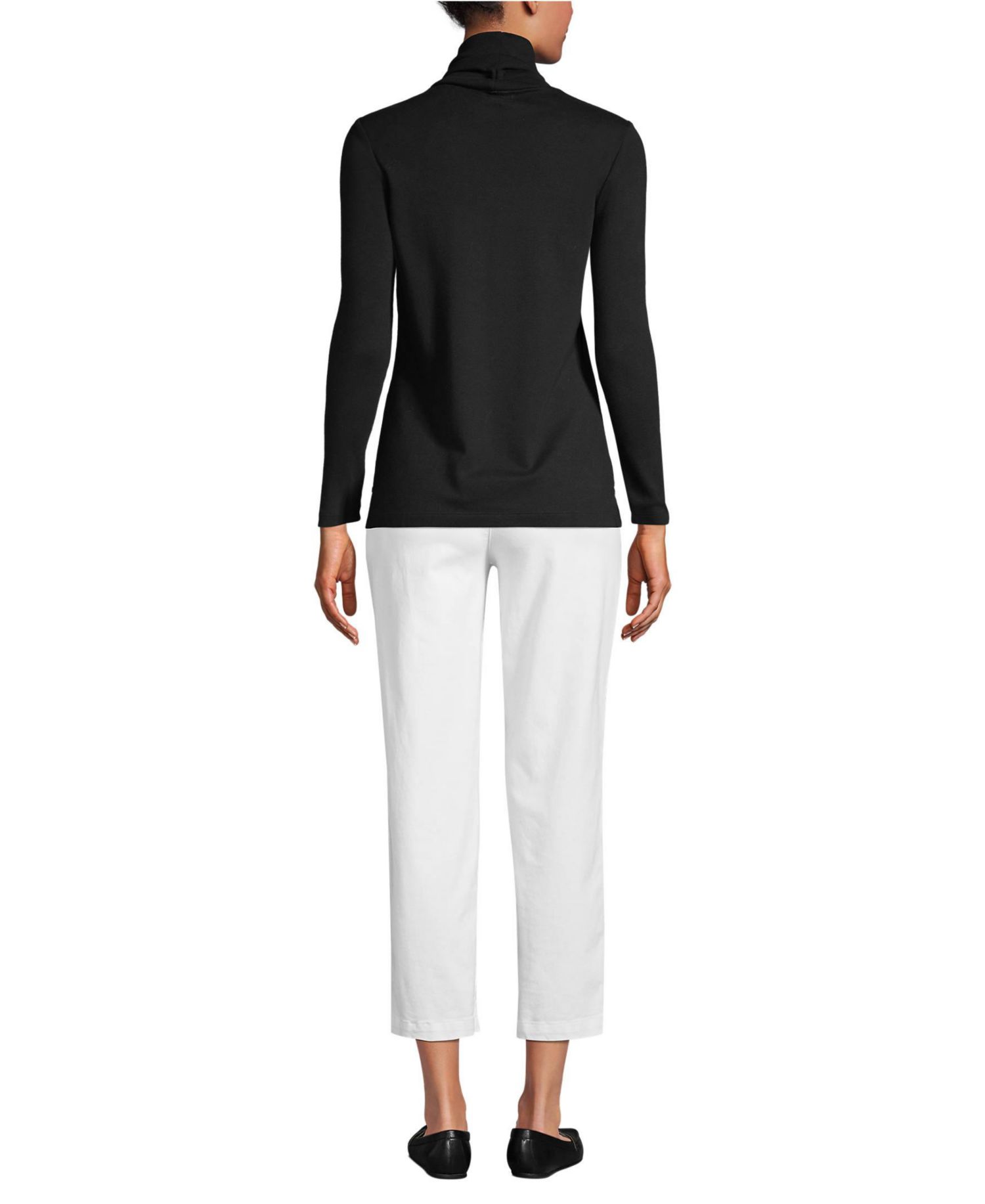 Women's Supima Cotton Fitted Long Sleeve Turtleneck