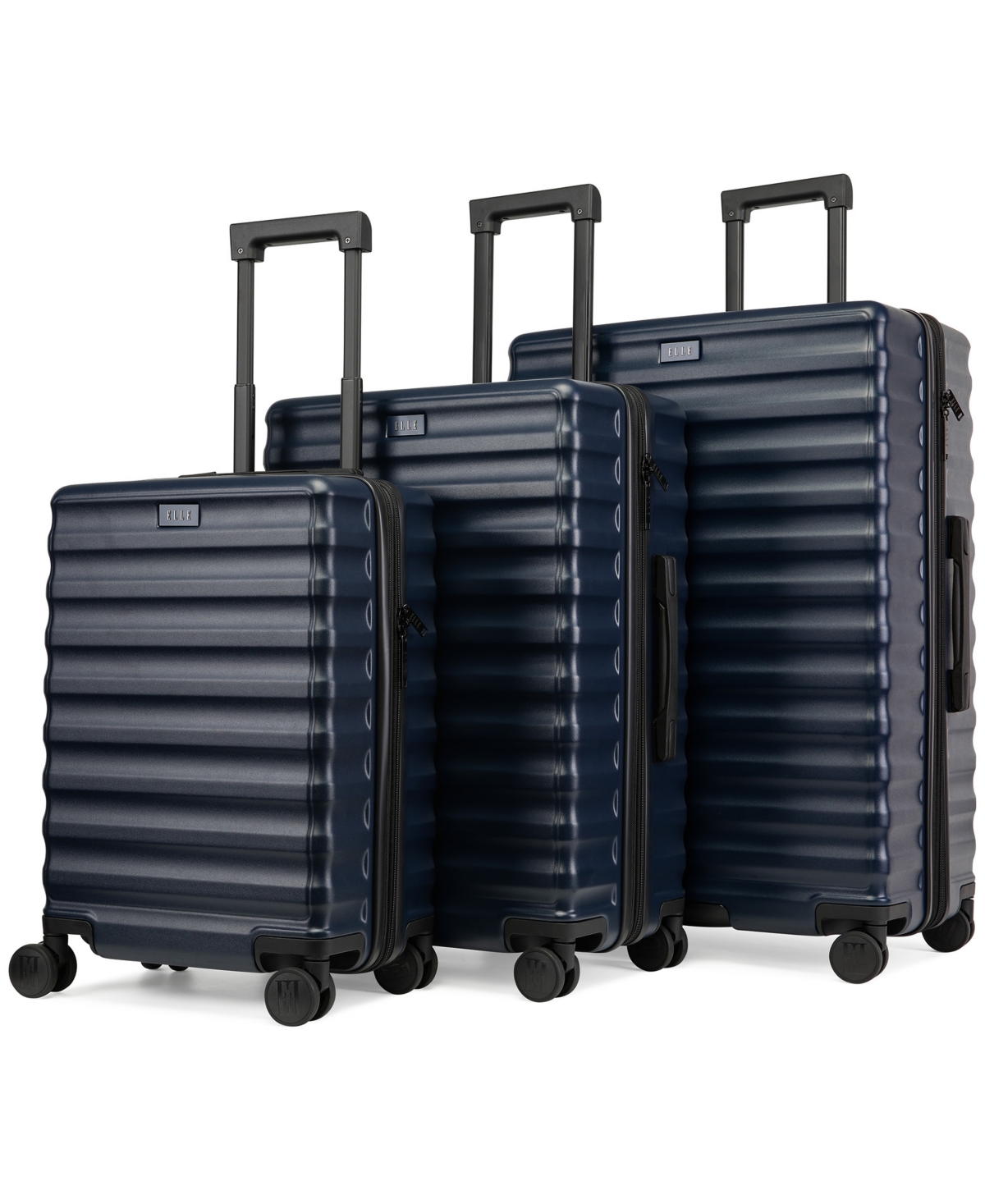 Elle Excursion 3-Piece Expandable Chic Spinner Luggage Set