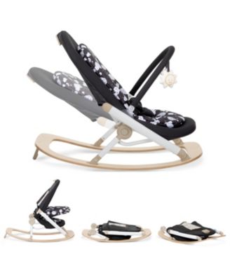 Koko Portable Infant Bouncer in Black White