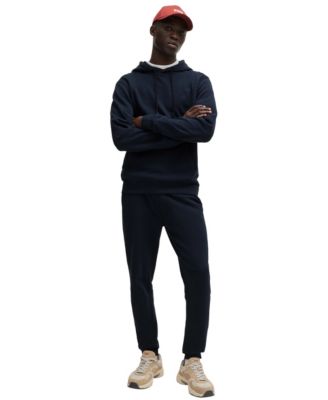 Men's Regular-Fit Cotton Terry Logo Patch Hoodie