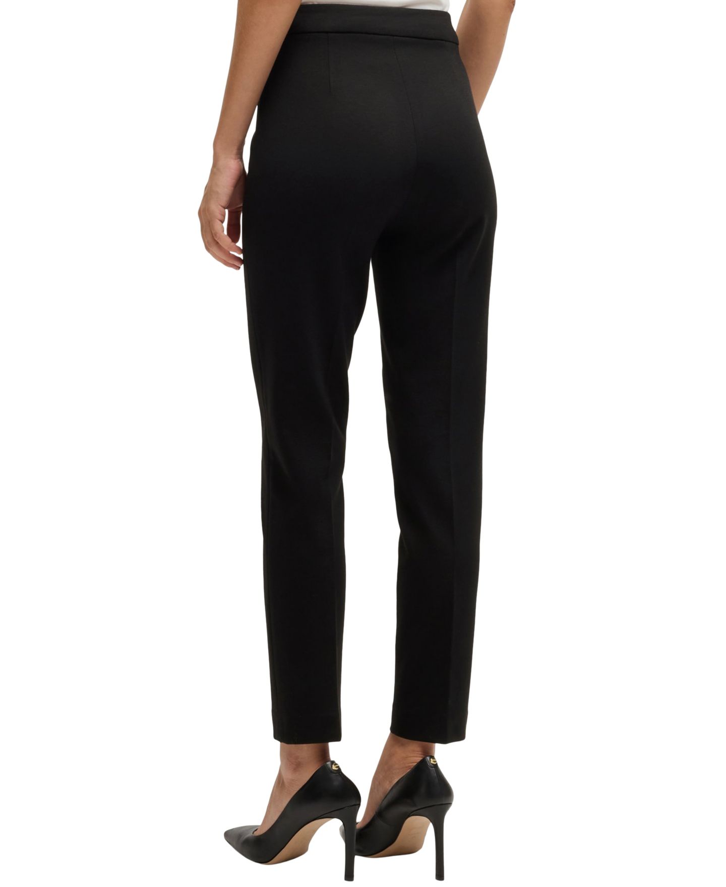 Женские брюки Hugo Boss BOSS by Tapered Leg Regular-Fit, цвет: Чёрный — фото 2