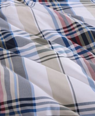 Waterbury Plaid Cotton 2-Pc. Comforter Set, Twin/Twin XL
