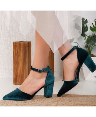 Gisele Closed Toe High Block Heels