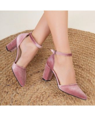 Gisele Closed Toe High Block Heels