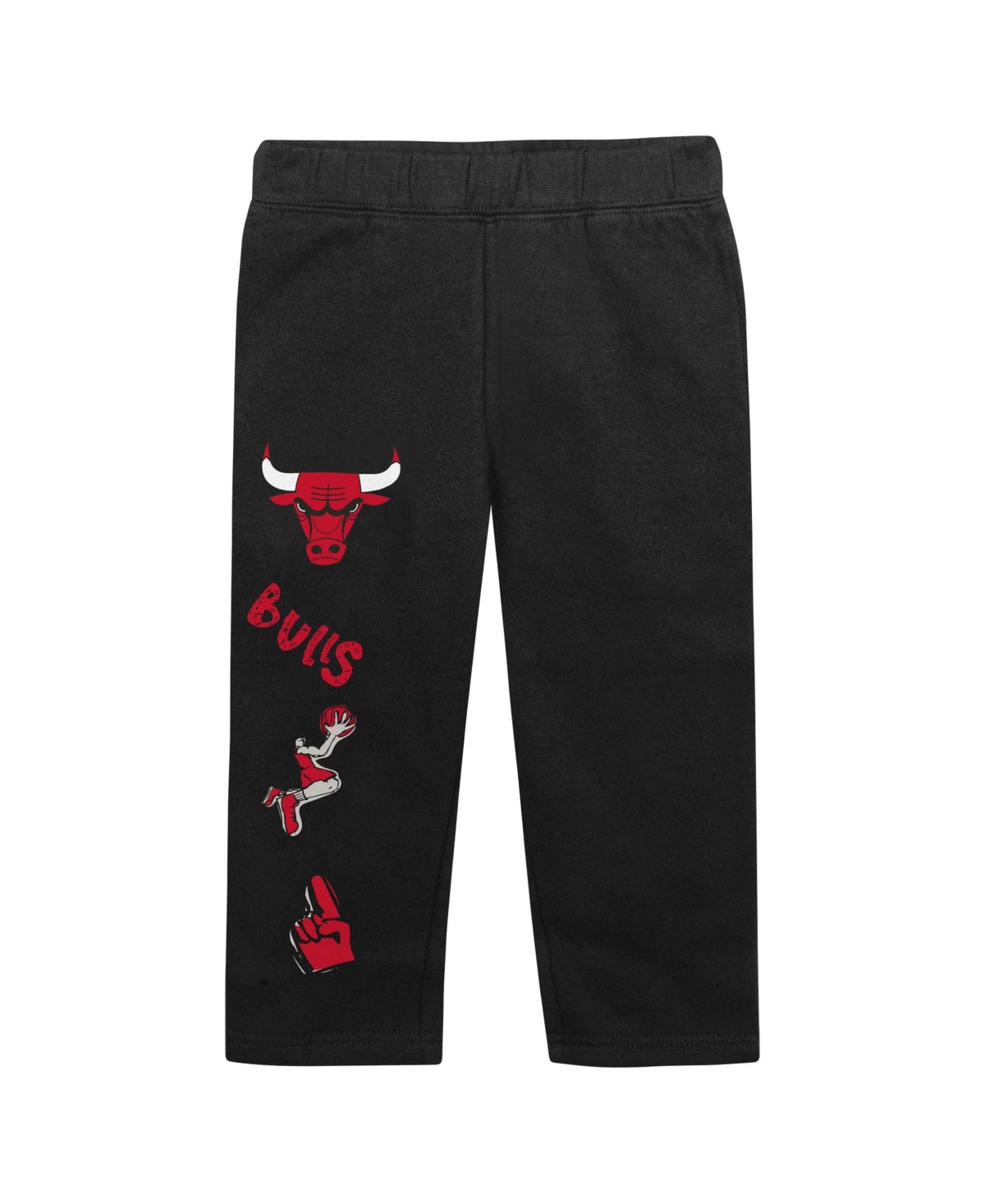 Outerstuff Toddler Red Chicago Bulls Give And Go Pullover Hoodie And Sweatpants Set In Red
