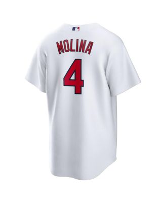 Men's Yadier Molina White St. Louis Cardinals Home Replica Retired Player Jersey