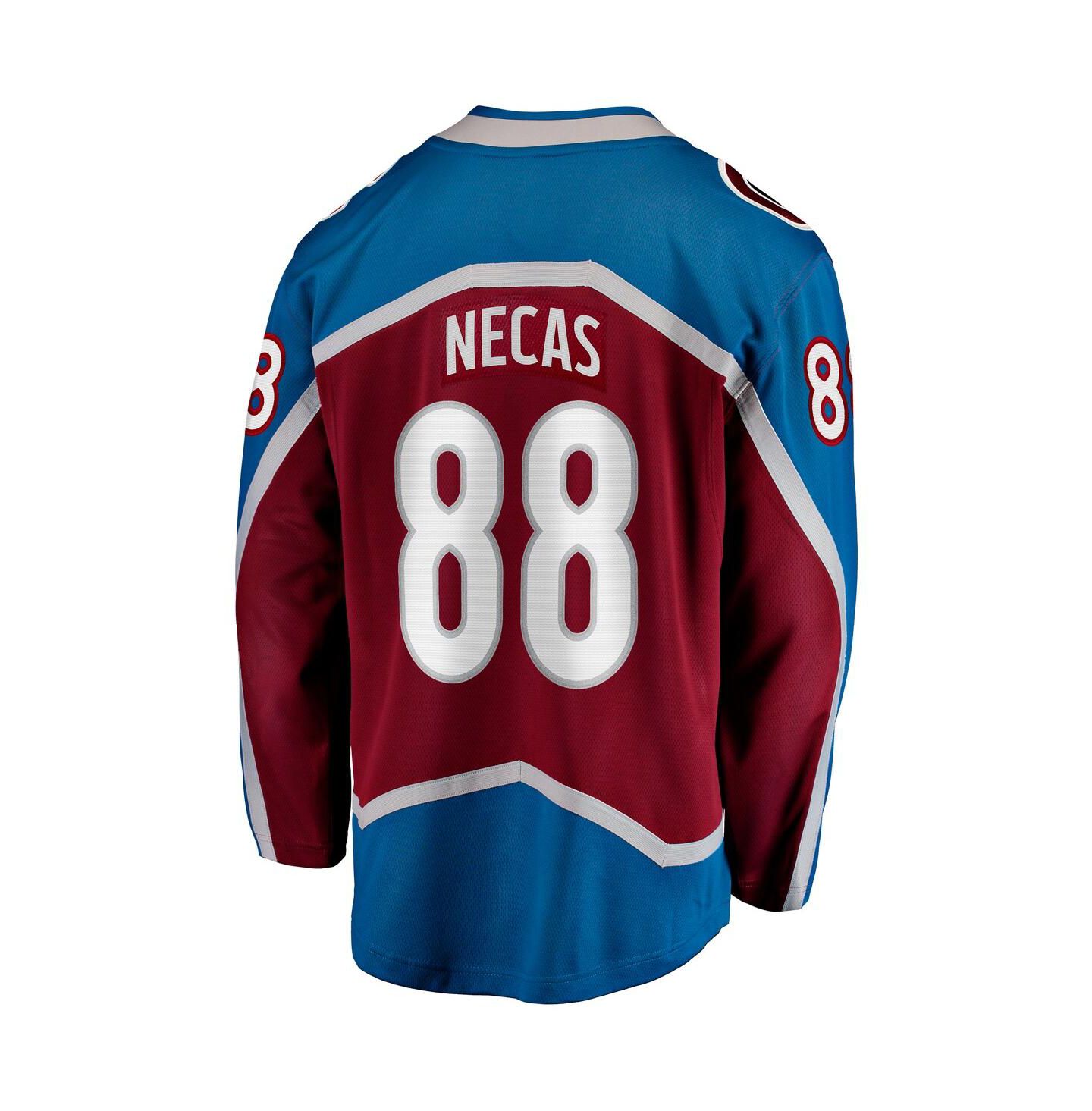 Мужской топ Fanatics Martin Necas Burgundy Colorado Avalanche Breakaway Player Jersey — фото 3
