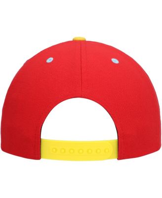 Big Boys and Girls Cream Iron Man Chibi Glow-in-the-Dark Snapback Hat
