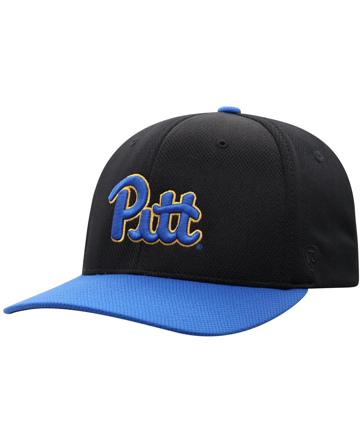 Top Of The World Black Pitt Panthers Reflex Fitted Hat In Black