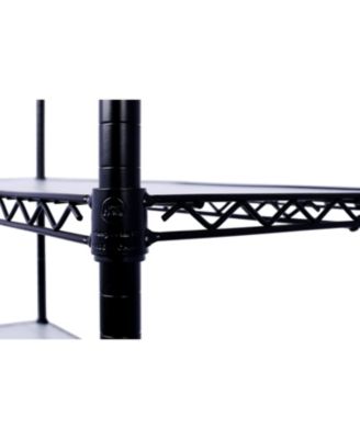 6 Tier 6000lbs Capacity NSF Metal Shelf Wire Shelving Unit, Heavy Duty Adjustable Storage Rack with Wheels & Shelf Liners for Commercial Grade Utility Steel Storage Rack, Black - 82"H x 48"L x 18"D