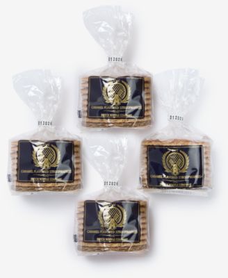 Dutch Waffle Company - Classic Caramel Stroopwafel Cookies, Set of 4