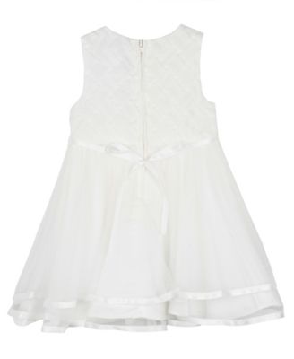 Baby Girls Tiered Pearl Sleeveless Dress