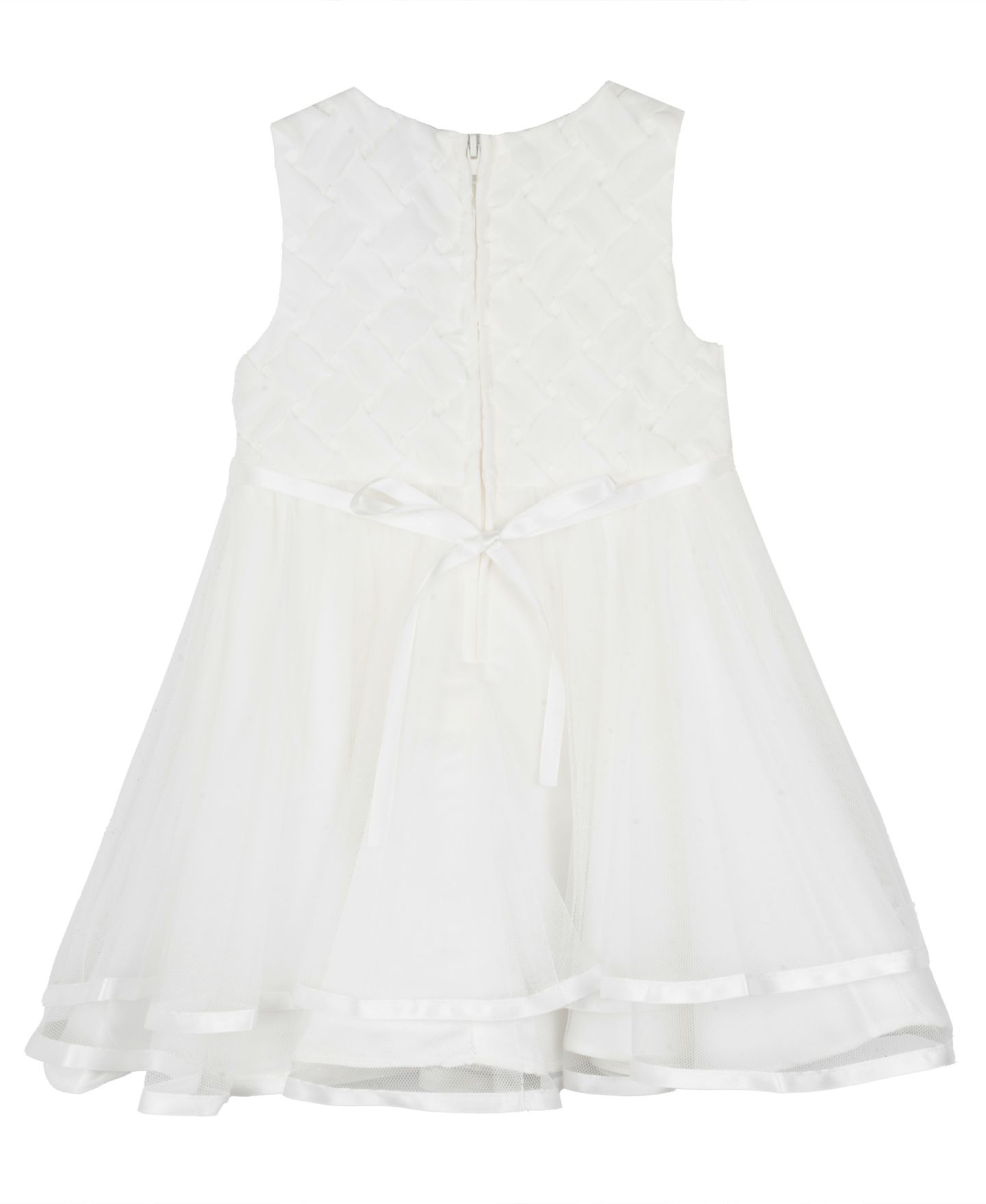 Платье Rare Editions Tiered Pearl Sleeveless Dress для девочек-малышей — фото 3