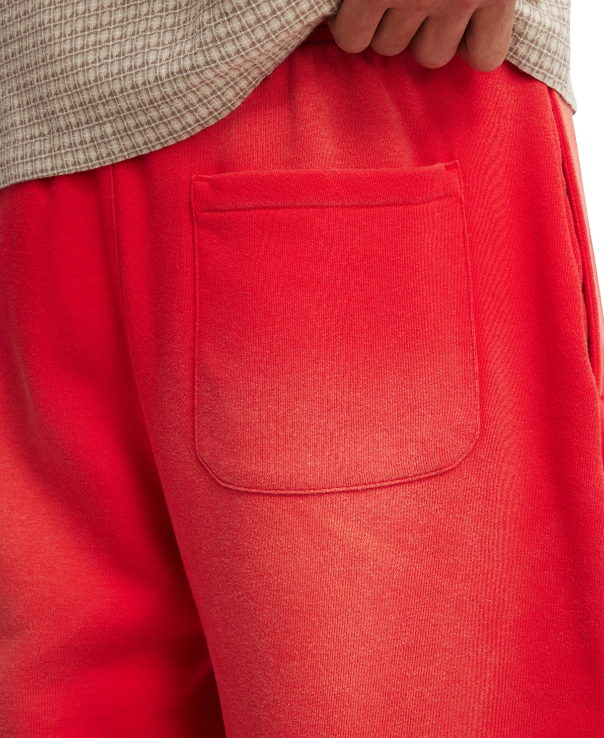 Shop Cotton On Men's Super Baggy Fleece Shorts In Red