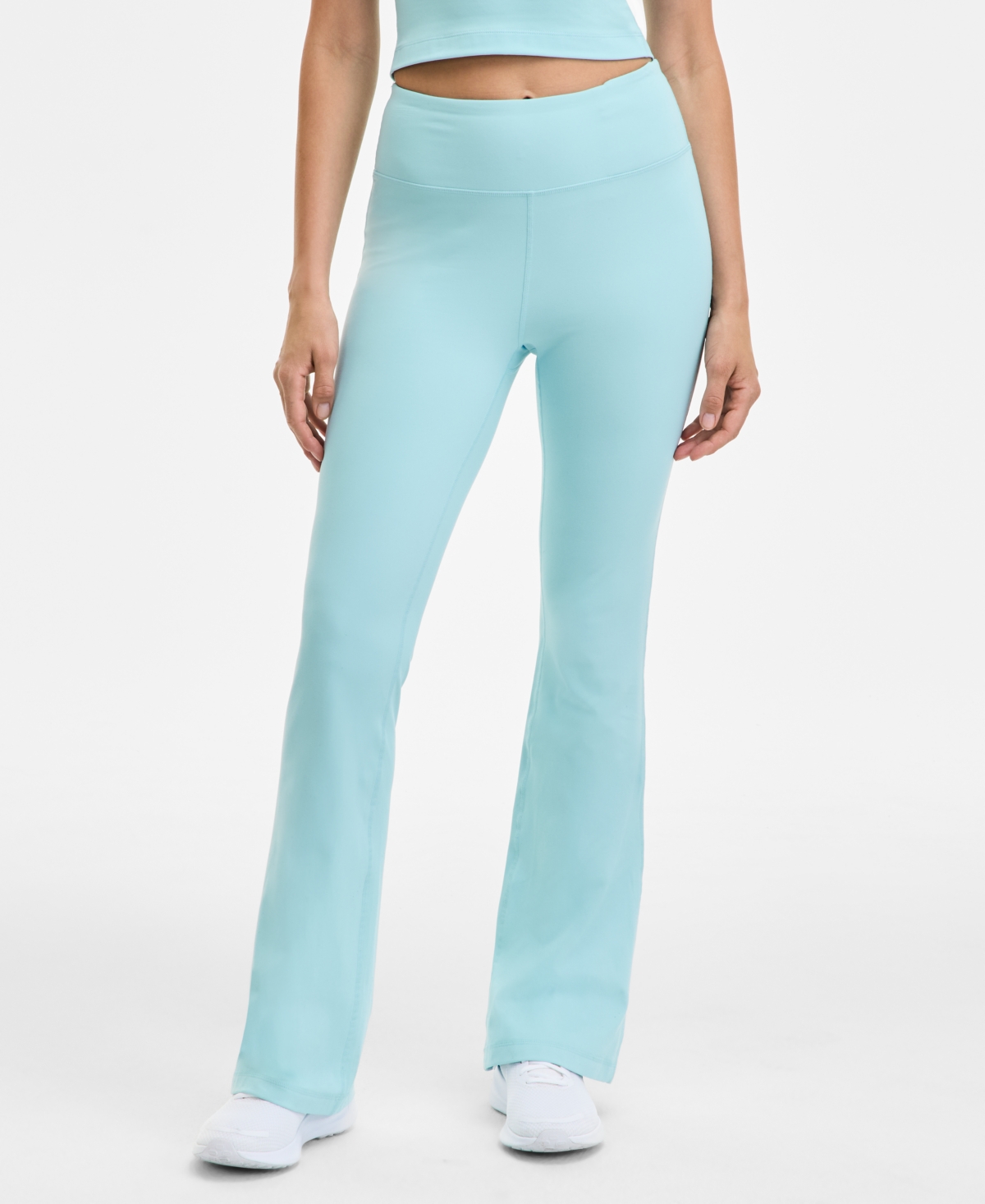 Women's High Rise Flare Leggings, Created for Macy's - Silent Breeze