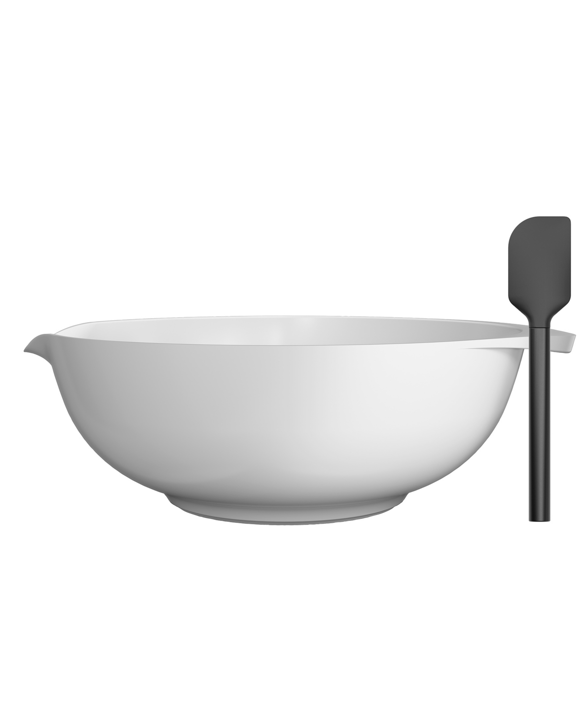 Rosti Margrethe 6.3-quart Bowl With Silicone Spatula In White