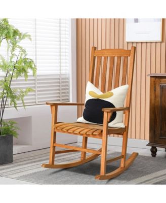 Outdoor Rocking Chair Single Rocker for Patio Deck
