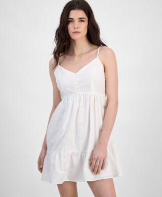 Women's Cotton Eyelet-Embroidered Dress