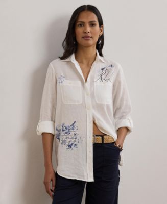 売れ筋商品|||チャータークラブ カットソー トップス レディース Plus Size 100% Linen Roll-Tab Shirt, Exclusively at Macy's Flax Charter Club Plus Size 100% Linen Roll-Tab Shirt