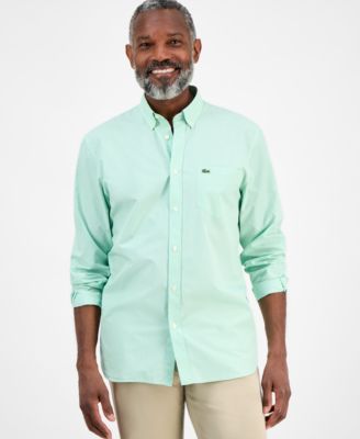 Lacoste - Men's Regular-Fit Gingham Check Button-Down Shirt