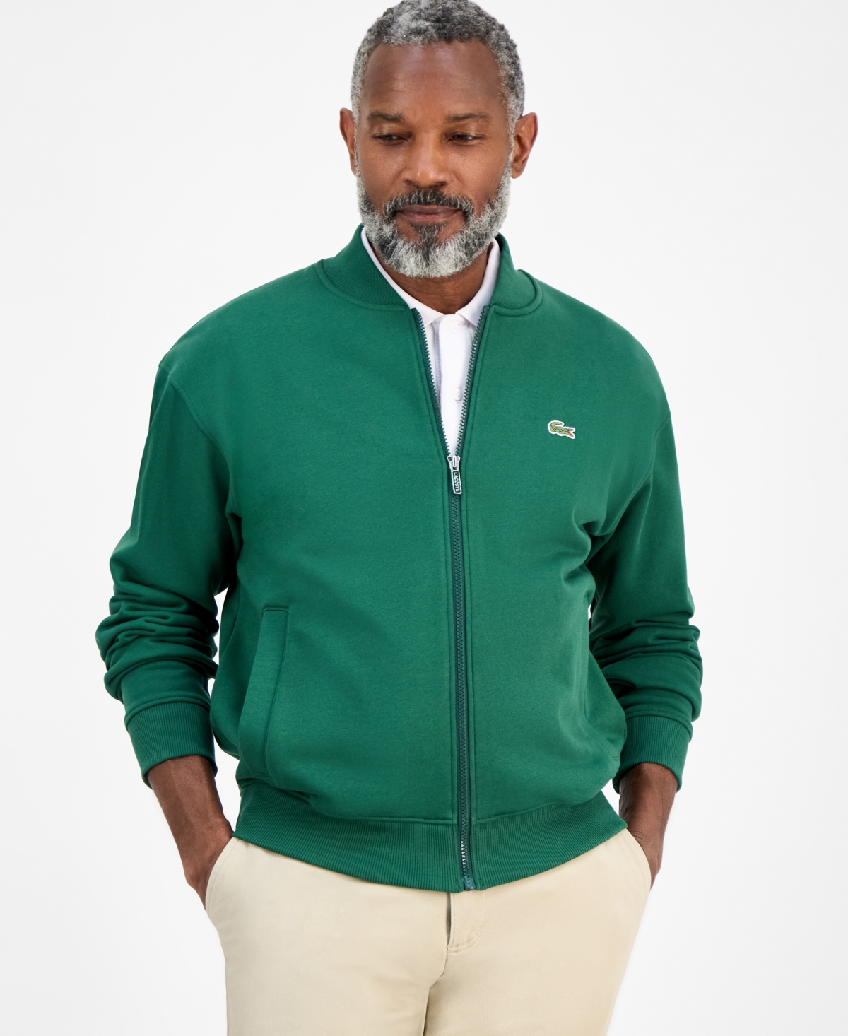 Men's Logo Bomber Jacket, Exclusively at Macy's - 132 - Green
