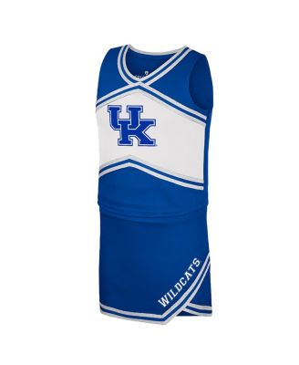 Big Girls Royal Kentucky Wildcats Cheerleader Top and Skirt Set