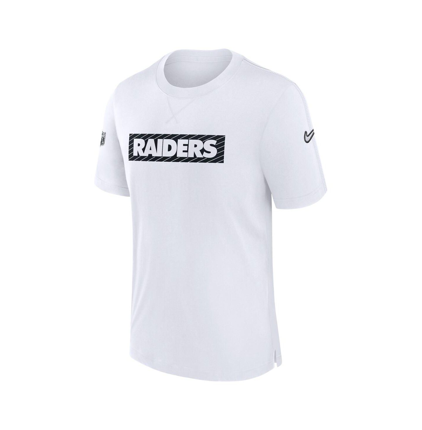 Мужская футболка Nike White Las Vegas Raiders Sideline Player Performance — фото 2