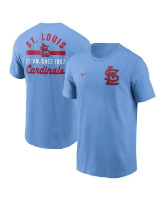 Nike - Men's Light Blue St. Louis Cardinals 2-Hit T-Shirt