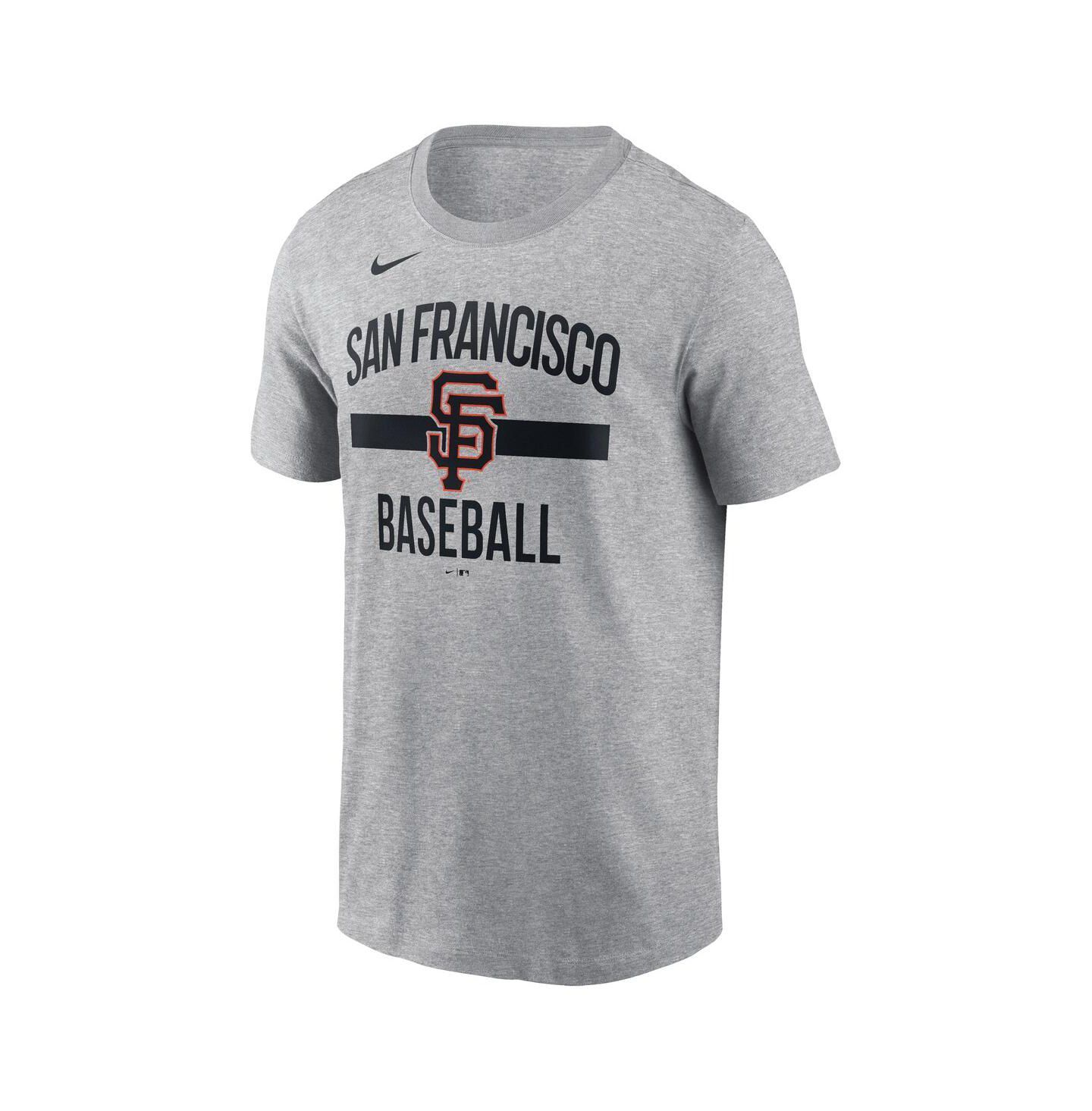 Мужская футболка Nike Heather Gray San Francisco Giants Arched — фото 2