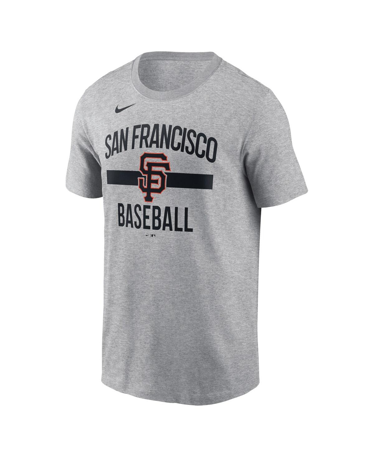 Nike Men's Heather Gray San Francisco Giants Arched T-shirt In Heather Gray