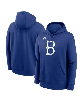 Nike - Men's Royal Brooklyn Dodgers Cooperstown Collection Logo Club Pullover Hoodie