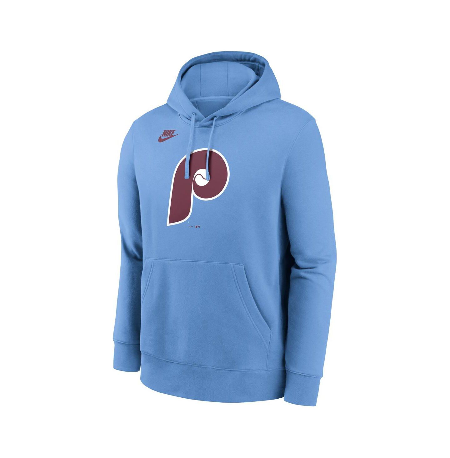 Мужская худи Nike Philadelphia Phillies Cooperstown Collection Logo Club, Light Blue — фото 2
