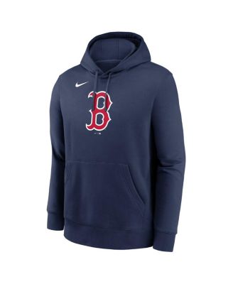 Men's Navy Boston Red Sox Logo Club Fleece Pullover Hoodie
