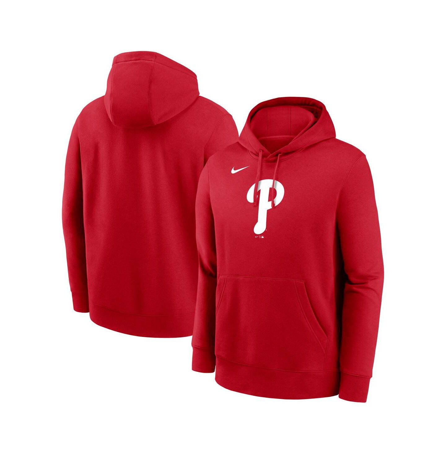 Мужская флисовая худи Nike Philadelphia Phillies Logo Club, Red — фото 1